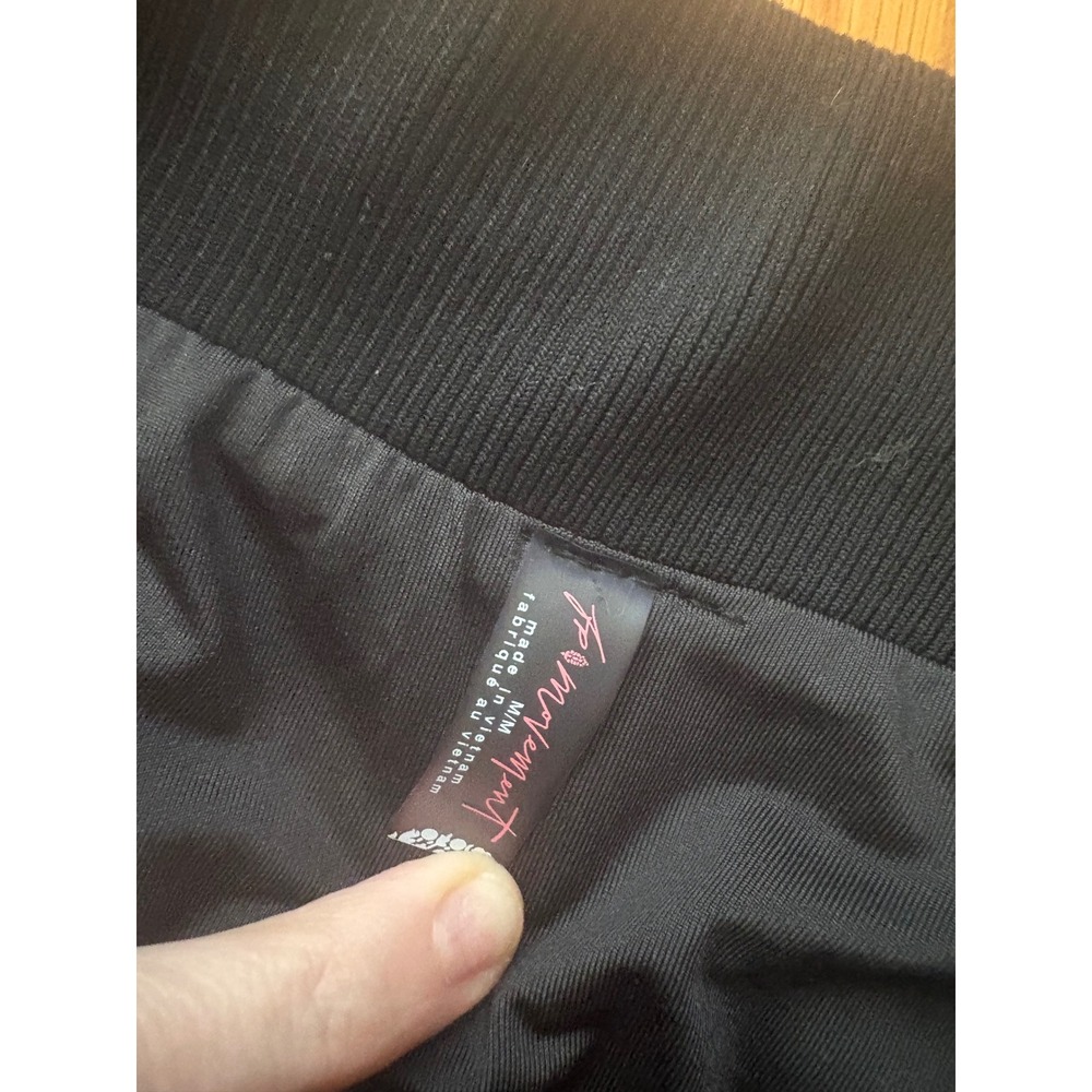 Free People FP Movement Practice Run Shorts Black White Contrast Trim Size M - Picture 4 of 5